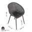Ensemble de 2 chaises longues modernes - Plastique PP résistant aux intempéries intérieur / extérieur avec table pliante multifonctionnelle intérieure / extérieure moderne - Plateau de table en PP avec pieds en métal