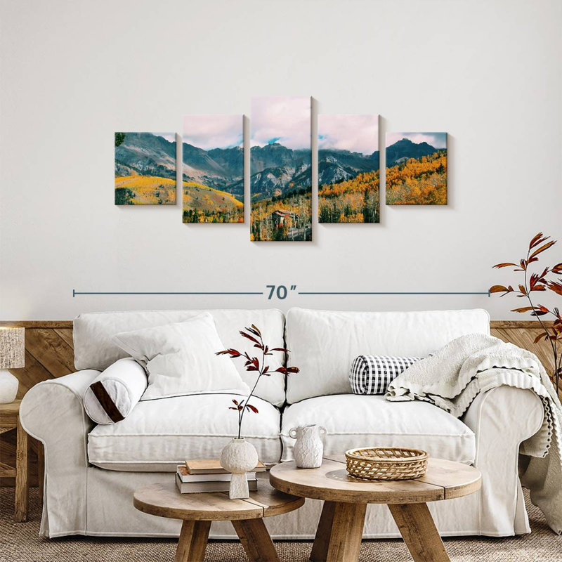 Automne Telluride dans la cour, H 24 po x l 55 po
