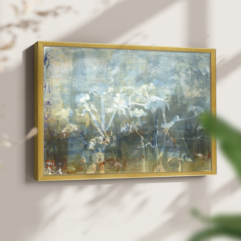 Bord de l'eau - reproduction encadrée - réversible, Or, H 16 po x l 20 po
