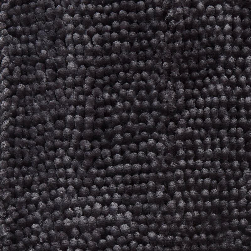 TOWN & COUNTRY BASICS Spa Step Noodle Solid Bathroom Washable Toilet Lid, Dark Gray