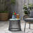 Modern Stylish Side Table with Tempered Glass Top-1533745807