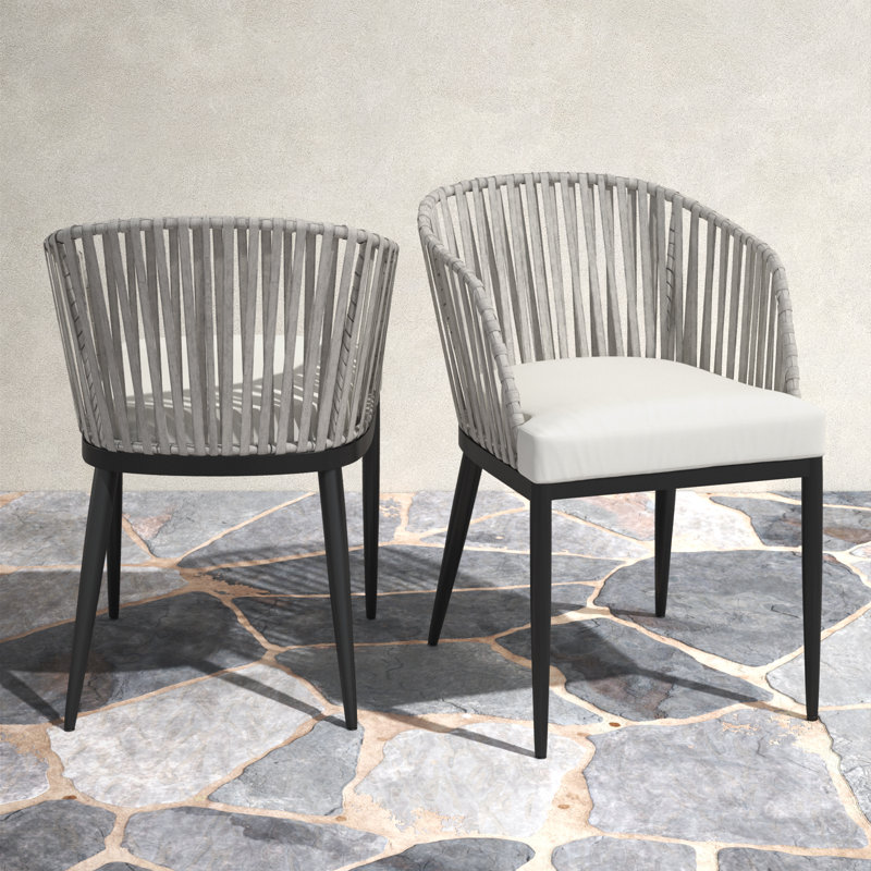 Chaise de patio avec coussins St tennis