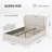 48.4'' Upholstered Bed with 4 Drawers, Bed with Storage Headboard and Charging Station-74150210