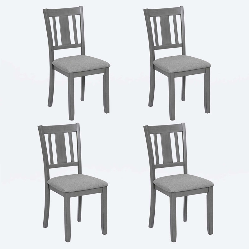 Chaises de salle à manger en bois, Gris