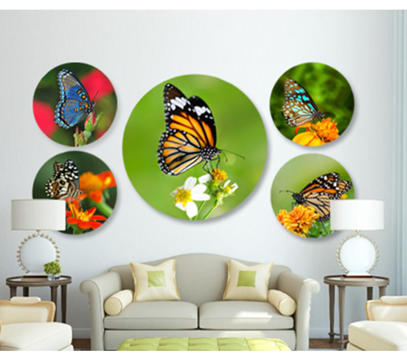 Beautiful Butterfly Print, 24" H x 24" W