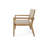 Jana 46.5'' Outdoor Wicker And Acacia Wood Loveseat