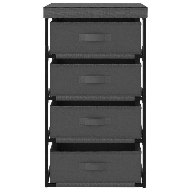 Oxbrook 45cm W Metal Shelving Unit, Grey