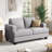 63 '' Upholstered Sofa 2 Seater Couches Small Loveseat For Small Apartment Living Room-1613865875