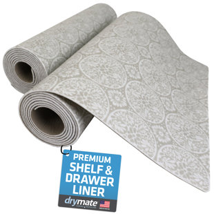  Shelf Liner, Non Adhesive Kitchen Drawer Liner, Durable Non  Slip Cabinet Liner Waterproof Fridge Mats for Kitchen Pantry, Shelves,  Washable Refrigerator Liners (Grey, 12 x 240 inches x 3 Rolls)