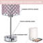 Lampe de table USB en métal Preesall-87459535