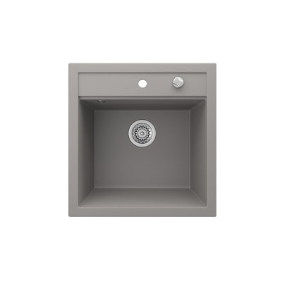 Dakota Fields Carneal 510mm W Single Bowl Granite Drop-In Kitchen Sink