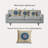 Nautical Nights Geometric Outdoor Reversible Throw Pillow-1884945292-1914245331