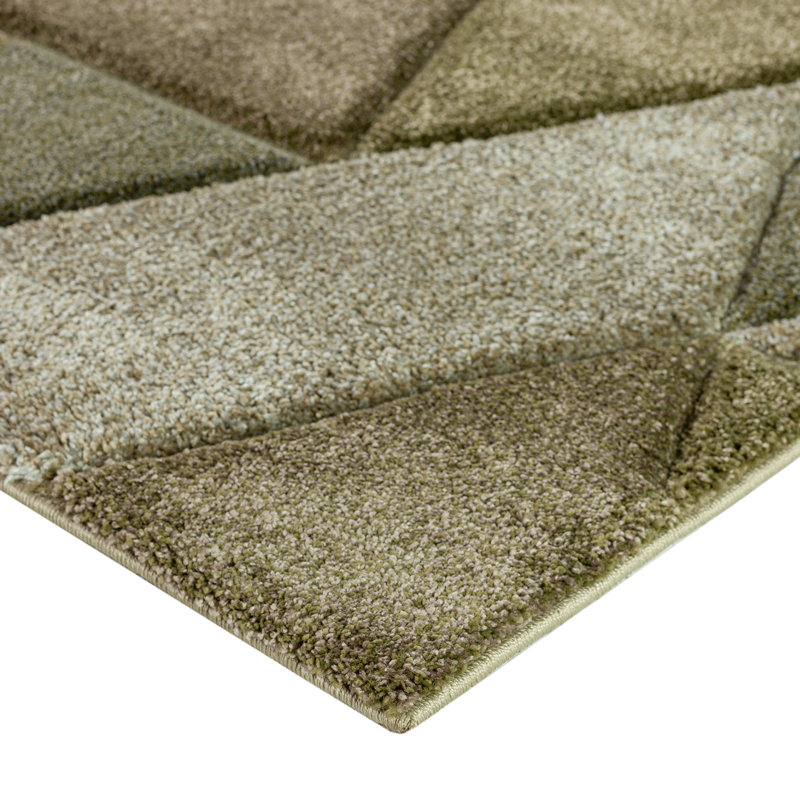 Caiomhe Washable Geometric Indoor Rug, Rectangle 8' x 10'