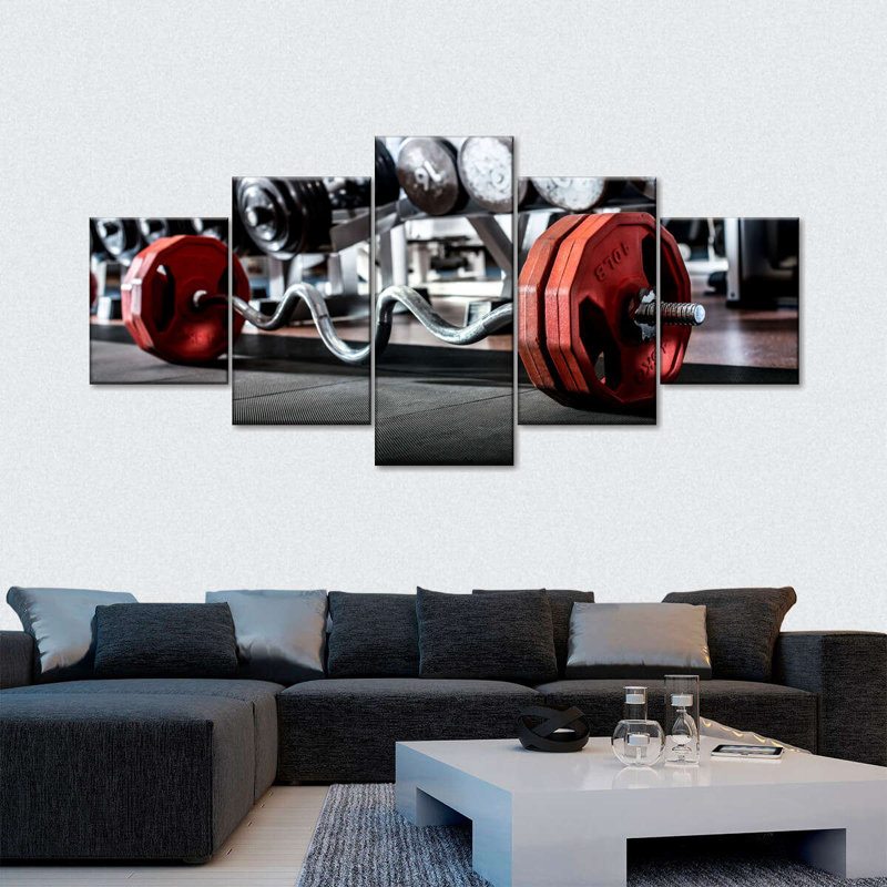 " Gym Equipment " 5 - Pieces, 68" H x 30" W x 1.25" D