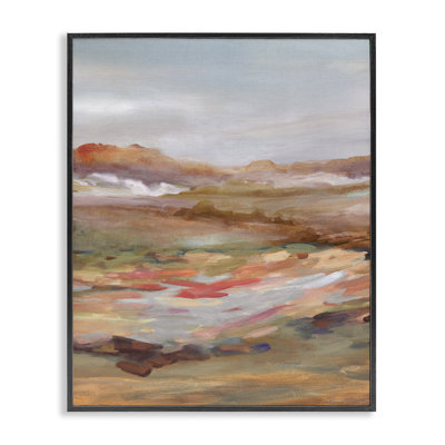 Giclée encadrée dynamique du désert abstrait, design par Carol Robinson