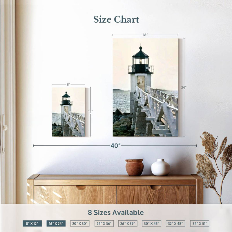 Aletra Lighthouse Views I, 12" H x 8" W