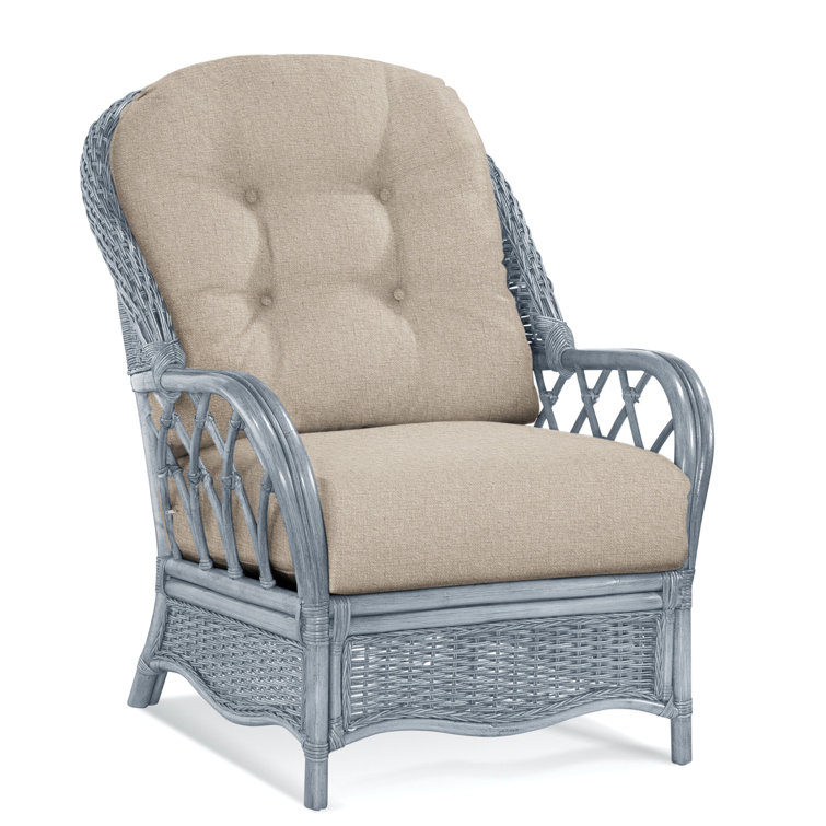 Chaise avec accoudoirs en rotin Everglade