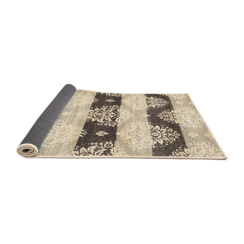 Tapis brun/gris zone contemporaine, Rectangle 5 pi x 7 pi