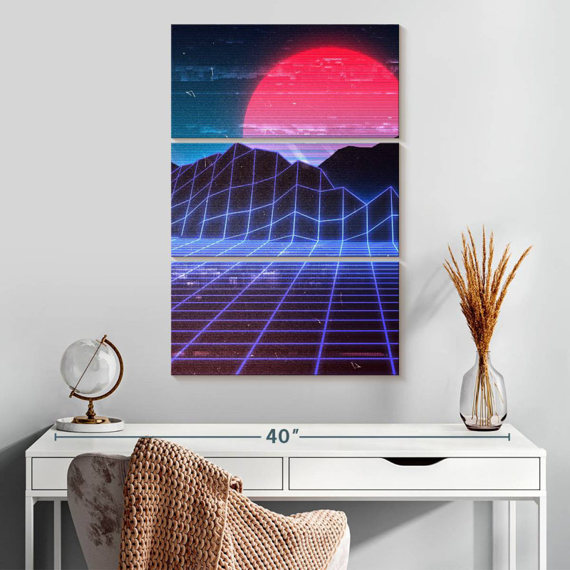 Kelan Red Moon Digital Landscape