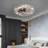 Low Profile Caged Ceiling Fan With Lights Remote Control, Embedded Modern Industrial Ceiling Fan-624543630
