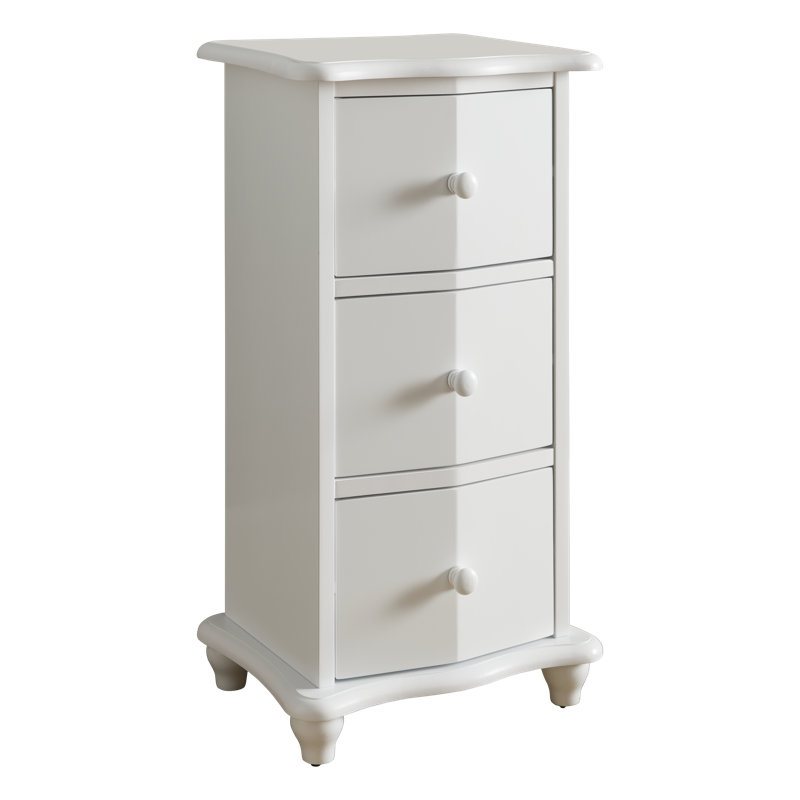 Commode d'appoint 3 tiroirs, Blanc