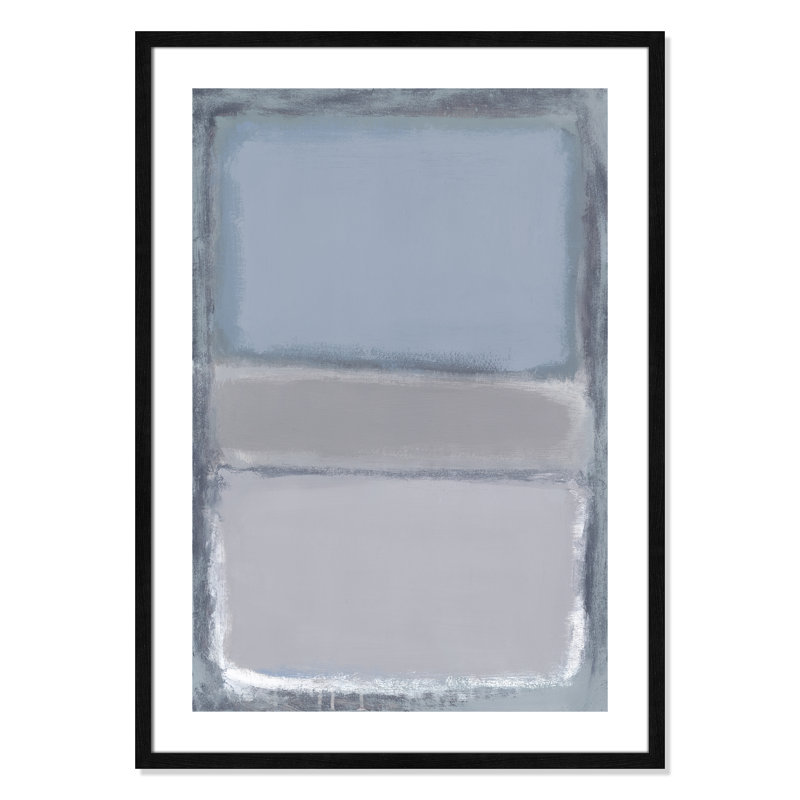 Morning Dew 1 - reproduction d'art, Papier avec cadre en bois noir, H 35,5 po x l 25,5 x P 0,75 po