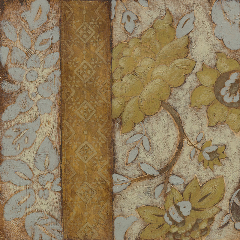 Gilded Sari II by Chariklia Zarris - Wrapped Canvas Painting, 30cm H x 30cm W x 3.8cm D