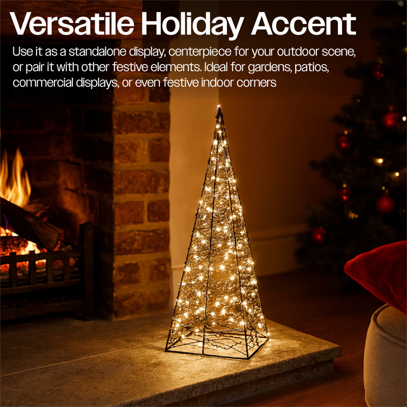 LED Indoor / Outdoor Lantern, 57cm H x 20cm W x 20cm D