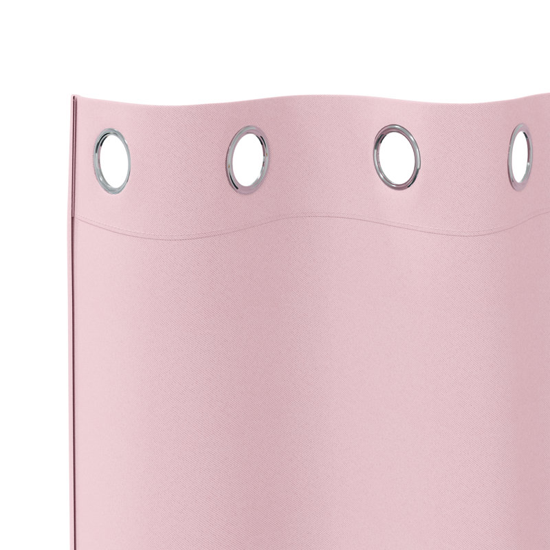 Tacorian Curtain, 140cm Width x 225cm Drop, Baby pink