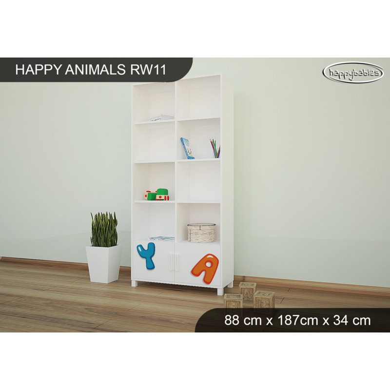 187cm H X 88cm W Animals Kids Cube, White