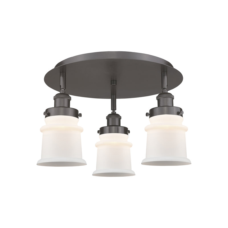Plafonnier encastré Alvi, Blanc mat, Bronze huilé