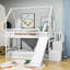 Lit superposé simple au-dessus de simple avec glissière et escalier Pendelton Kids-386001793