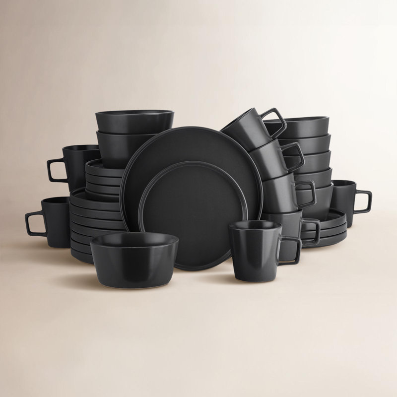 Service de table Celina, Noir mat, 32