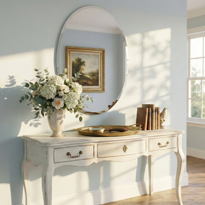 Miroir de salle de bain mural biseauté sans cadre