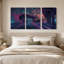 «Rainy Night Train Station», ensemble de 3 toiles sur toile-206914893