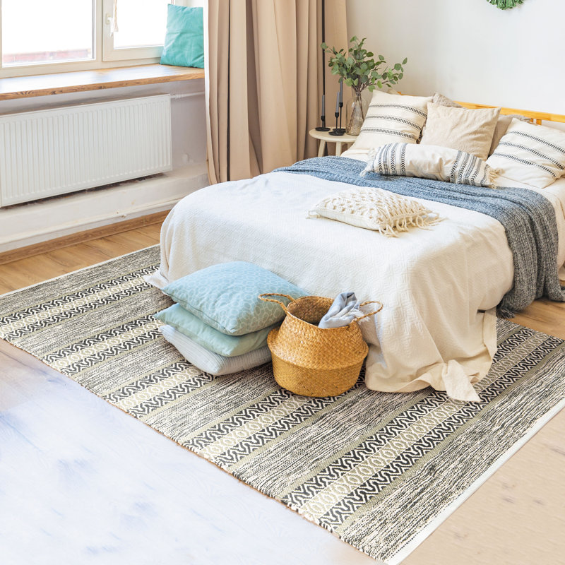 Willena Striped Hand Woven Area Rug, Rectangle 160 x 230cm