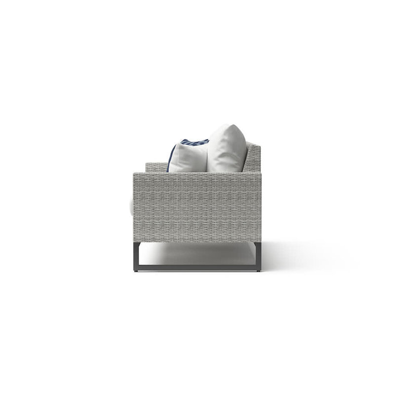Sunbrella Outdoor 78In. Sofa - Grey, Gray, Charcoal Gray