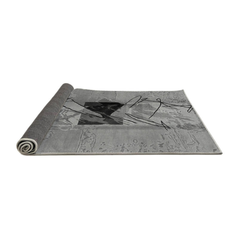Tapis gris abstraits 1881, Carré 5 pi