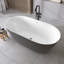 Baignoire de trempage autoportante 59 pouces en acrylique gris mat