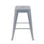 Tabouret à hauteur de comptoir de 30 pouces, ensemble de 2 tabourets de bar en métal sans dossier, non empilable, amovible et facile à assembler, conception peu encombrante pour îlot de cuisine / bar / café / salle à manger (argent)-512276114-512276117-509726878
