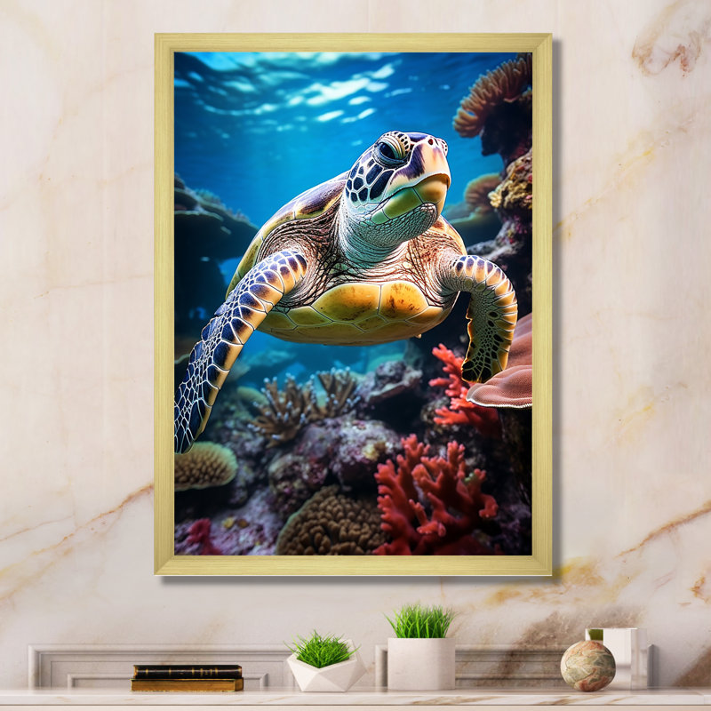 Animaux, art mural, salon, Cadre photo doré, H 20 po x l 12 po x P 1 po