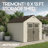 Suncast Outdoor Vanilla Resin Storage Shed-1390851456