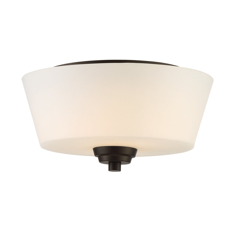 Colfax Glass Flush Mount, Espresso