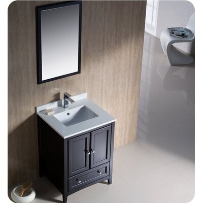 Formosa Fresca 24"" Free-Standing Single Sink Bathroom Vanity Set with Mirror (Faucet Not Included) -  FVN2024ES