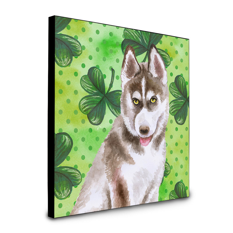 Panneau mural d’art Ibiza, Husky sibérien brun