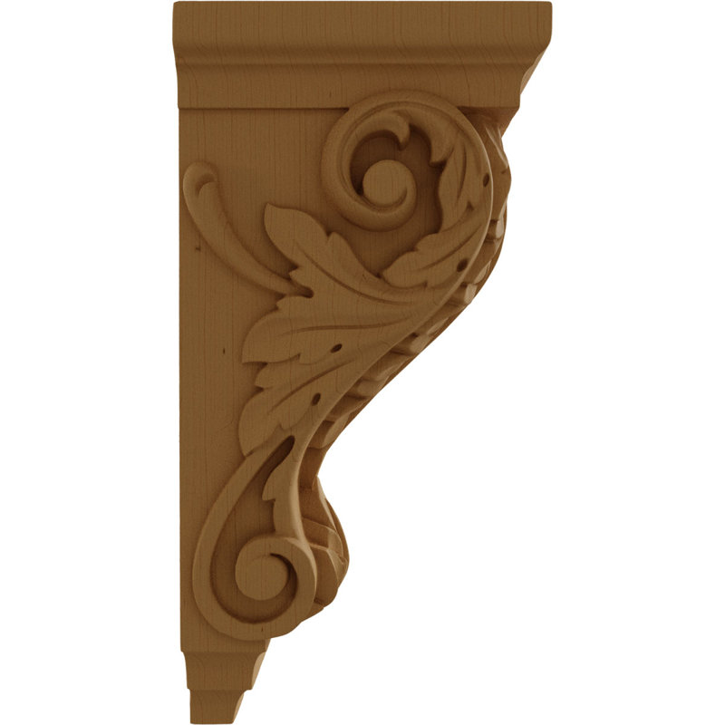 Corbeau Acanthus, Brun, H 14 po x l 5 po x P 7 po