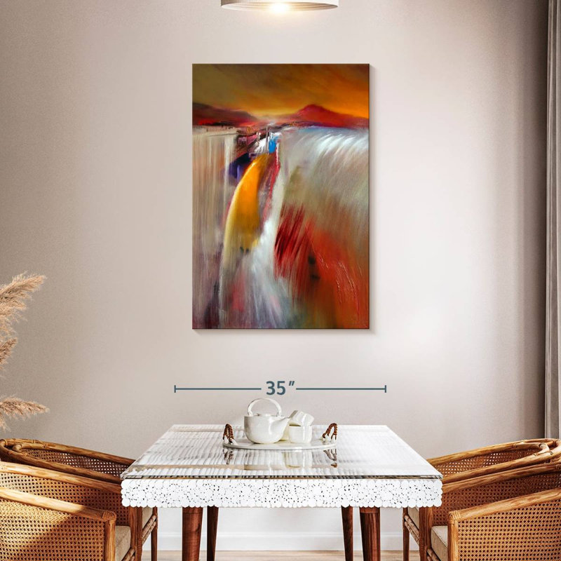 Avery Glowing Waterfall, 45" H x 30" W