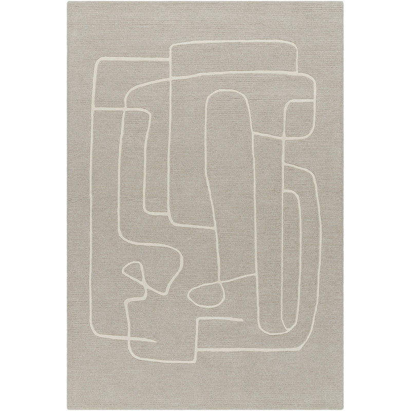 Jaykwon Modern Hand Tufted Area Rug, Rectangle 5' x 7'6"
