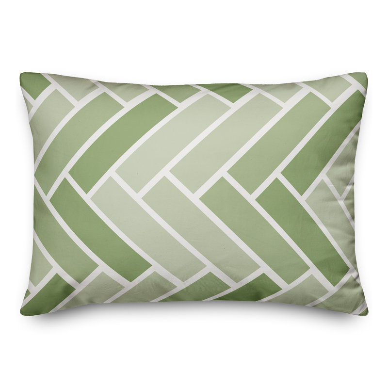  Housse et insert de coussin d'extérieur pour l'extérieur, Géométrique 2, Vert
