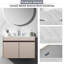 Dessus de meuble-lavabo en marbre avec 3 trous de robinet pré-percés